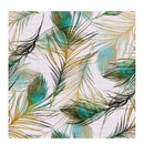 Table Cloth Watercolor Peacock Feather Pattern Diy Pvc Waterproof Wall Art