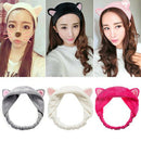 5pcs/pack Cute Cat Ear Hair Band For Women Wash Face Makeup Running Sport H X5W8