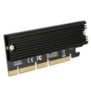 M.2 Nvme Ssd Ngff To Pcie 3.0 X16 Adapter M Key Interface Card+Heatsink Sup Q5D1
