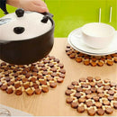 Bamboo Anti-Slip Insulation Kitchen Placemat Pad Dining Table Mat Coaster RPM
