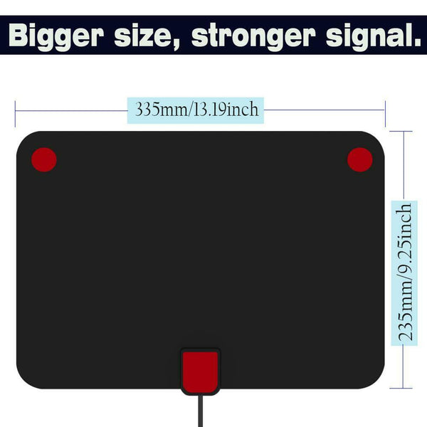 Digital TV Antenna VHF UHF Aerial with Amplifier 80 Miles DVB-T/T2 Receiver #gib