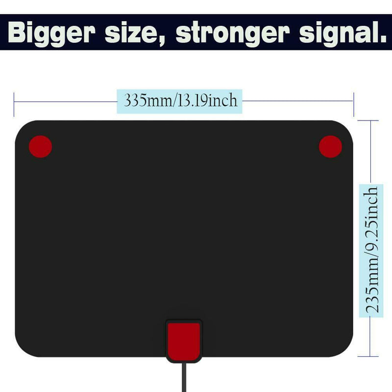 Digital TV Antenna VHF UHF Aerial with Amplifier 80 Miles DVB-T/T2 Receiver