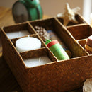 7 Plaids Storage Baskets Style Made From Sea Straw Sundries Home Storages H