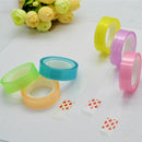 6 Rolls 12mm Width Transparent Tape Sealing Packing T4U3 Colorful Gif Stati V9V2