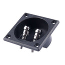 5X(Square Shape Double Binding Post Type Speaker Box Terminal Cup Black B4O9)