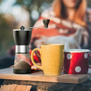 Manual Coffee Grinder, Ceramic Coffee Mill, Adjustable Grind, Glass Jar, Bu Q7C3