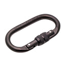 25KN Screw Locking Carabiner Rock Climbing Rappelling Rescue Mountaineering