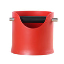 Knock Box Coffee Machine Espresso Recycle with Rubber Bar Container Red