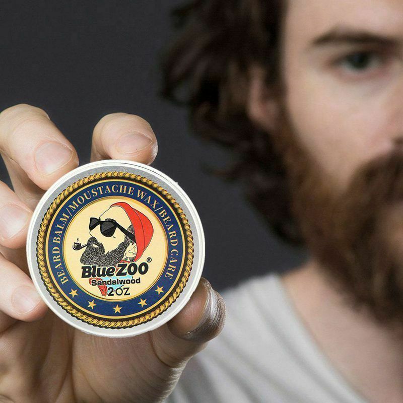 BlueZOO Beard Balm for Men-Encourages Growth-Natural Oil Leave In  A3O3