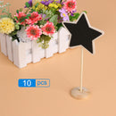 10pcs  Mini Rectangle Chalkboards Decorative Border Black Board with Stand