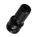 2x Black 1/2'' to 1/4'' Drive Hex Shank Converter Quick Release Chuck 50mm