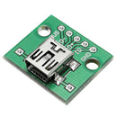 10Pcs Mini Usb To Dip Female Head Mini-5P Patch To Dip 2.54Mm Adapter Board N1V3