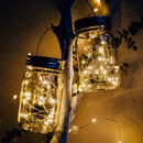 30 LED Fairy String Light Solar Mason Jar Bottle Lamp for Home Lawn Decor