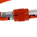 2 Pieces 25KN High Strength Screwgate Locking Carabiner Rock Climbing Caving