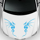 1 Pair Car Hood Stickers Dragon Totem Vinyl Decals Graphics Auto Styling