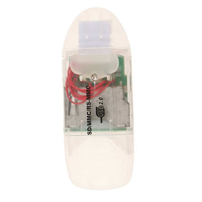 1 Piece SD Memory Card Reader Adapter Converter + 1 Piece CD , with LED