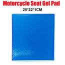 Motorcycle Seat Gel Pad Shock Absorption Mat Soft Cushion Blue (25x22x1cm)