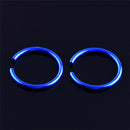 40x Colorful Stainless Steel Nose Rings Piercing Lip Hoop Piercing Jewelry NT3C