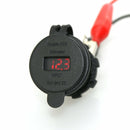 Car Charger 4.2A Dual USB Fast Charging Port w/LED Digital Voltmeter