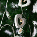 Romantic Wood Love Heart Shape LED String Fair Light Home Party Wedding