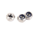 10Pcs M5 A2 Stainless Steel Nuts Nylon Collar Elastic Stop Self-lock Locknut
