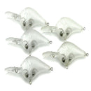10Pcs Square Bill Unpainted Crankbait Fishing Lure Body 9.5Cm Blank Lures AU BX