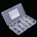 240Pcs M3/M4/M5/M6/M8 Stainless Steel Hex Socket Button Head Screws Bolt Kit