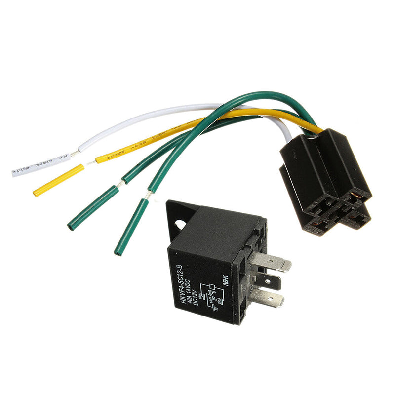 Car Auto DC 12V Volt 30/40A Automotive 4 Pin 4 Wire Relay&Socket 30amp/40amp .AU