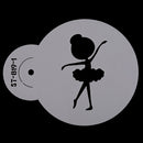 3pcs Mini Dancing Girls Cookie Cake Stencil Set DIY Cupcake Decorating StencilME