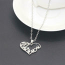 Fashion Rhinestone Necklace Heart Shape Pendant Women Valentine Day Gift