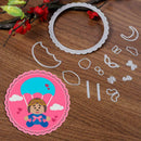15pcs Metal Parachute Cutting Dies Stencil for DIY Scrapbooking Craft Decor