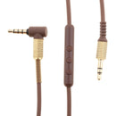 120cm Audio Upgrade Cable W/ Mic For  Major II Headphone Brown