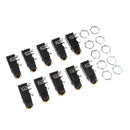 10PCS 4PIN 1/4'' 6.35mm Female Socket