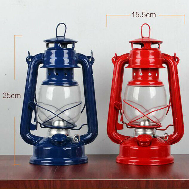 Set Of 3, Kerosene Lantern Hiking Metal Oil Lamp Home