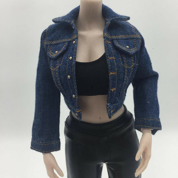 1/6 Female Clothings Jean Jacket Coat for 12 INCH Action Figures
