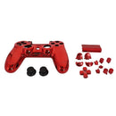 Full Set Housing Shell Buttons Cover Plating Chrome Case For Playstation 4
