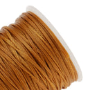70 Meters Brown Leather Craft Waxed Flat Thread Waxed Line Cord 1.2mm