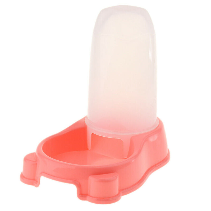 Automatic Water Replenishment Pet Dog Cat Bunny Waterer Feeder Pink