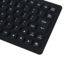Flexible Foldable USB Keyboard Medical Washable Black strong and silent key