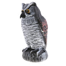 Realistic Owl Decoy Statue Hand-Painted Garden Protector, Scares Away Squirrels,