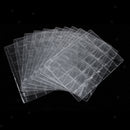 Clear Plastic Coin Pocket Page Protectors Collections Holders Storage Sheets