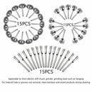 45 PC Wire Brushes Set Steel Wheel Brushes Accessories for Rotary Tools