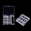 Empty 6Square Grid Eyeshadow Lipstick   Box Case Cosmetic Packing+Palett ouJ.AU