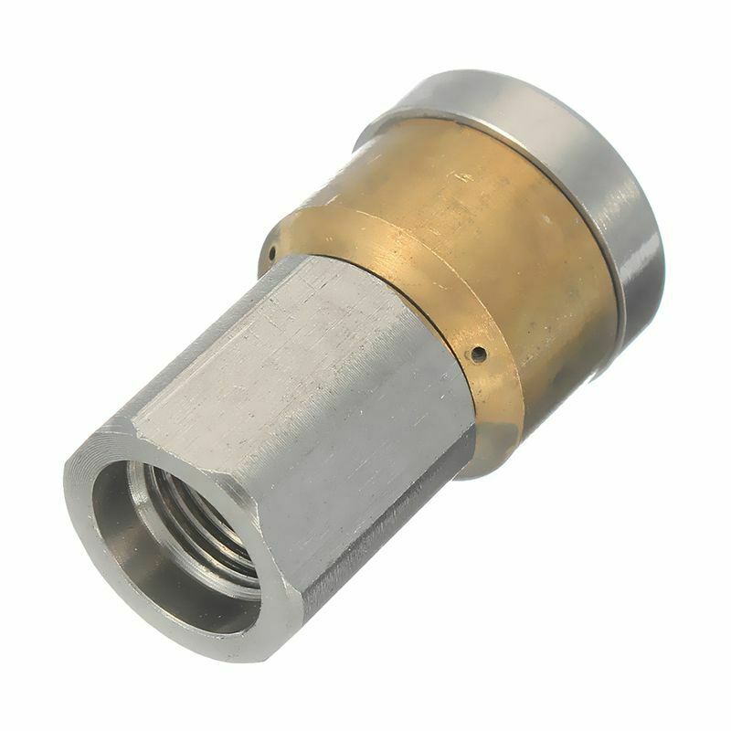 Steel Pressure Washer Drain Sewer Cleaning Pipe Jetter Rotary Nozzle 3 Jet
