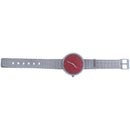 women fashion Digital dial metal quartz Wrist Watch Red B1A7 K6X1