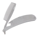 Stainless steel Hair Comb Men Dedicated Folding Comb Beard Brush Hair CareToolOZ
