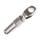 2X 316 Stainless Steel Wire Cable Rope Eye DIY Fitting Rigging Hardware 6mm