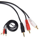 High Quality Computer 1/8  3.5Mm Male Mini Plug To 2-Rca Stereo Audio Cable  RES