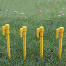 12x Plastic Tent Pegs Nails Sand Ground Stakes Outdoor Camping Awning Yellow