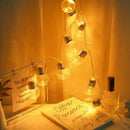 10 LED Lamp Bulb Fairy String for Battery Wedding Valentine Christmas Decor
